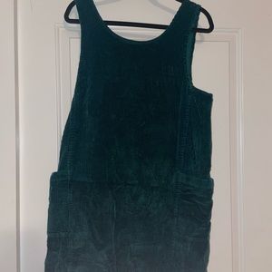 corduroy green dress